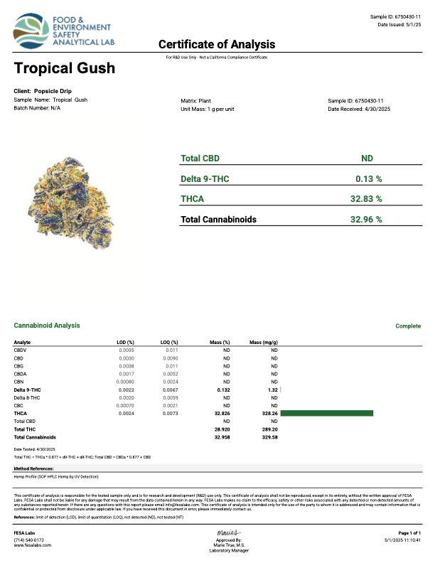 Tropical Gush 14G (0.5OZ)