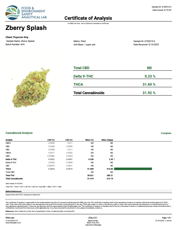ZBerry Splash 14G (0.5OZ)
