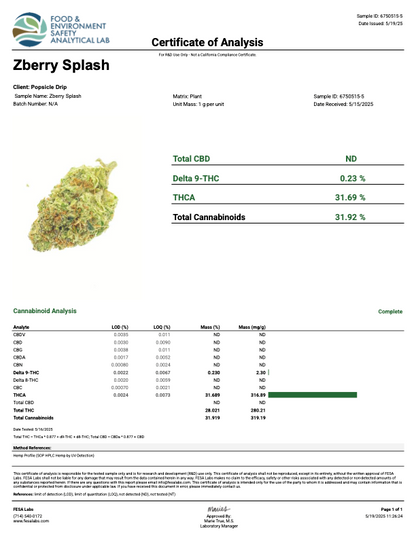 ZBerry Splash 14G (0.5OZ)